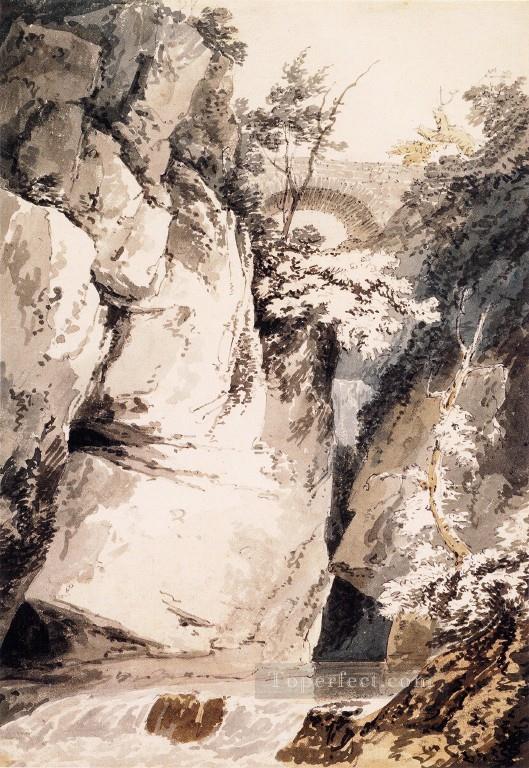 Como scenery Thomas Girtin watercolour Oil Paintings